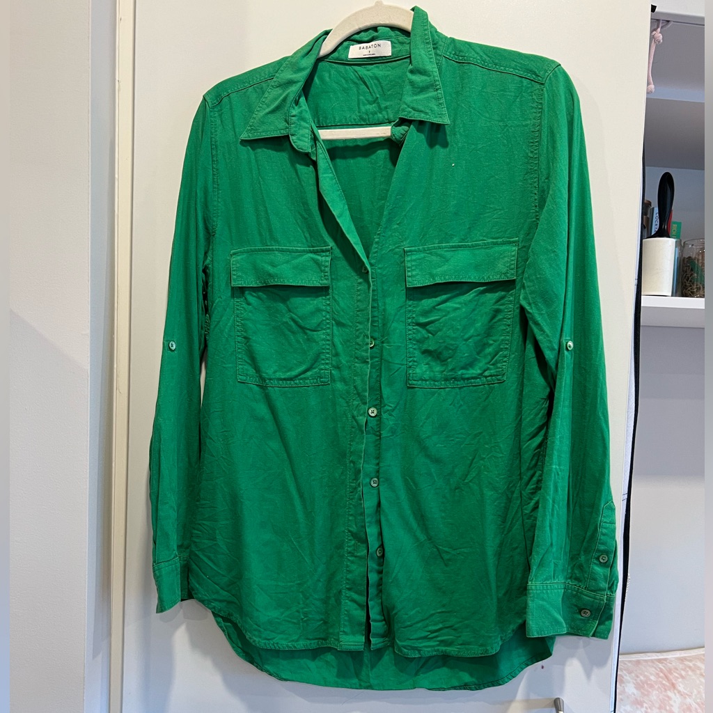 Babaton Green Button Up